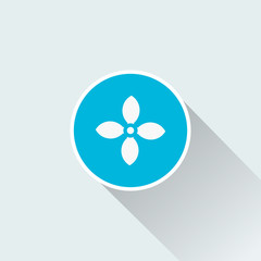 flat flower icon