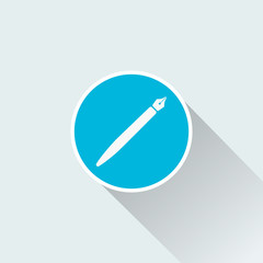 Fototapeta premium flat Fountain pen icon