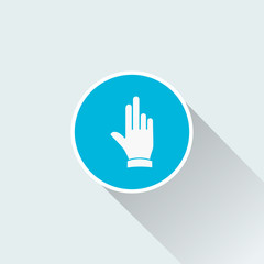 flat hand icon