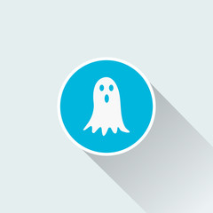flat ghost icon