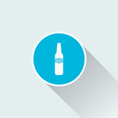 flat Beer bottle Icon