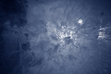 blue texture of cracked ice scratches