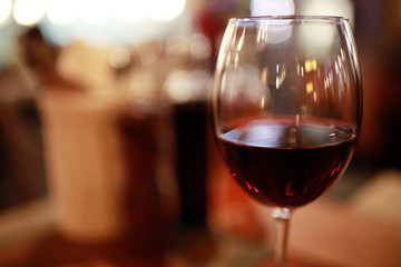 alcohol in a glass