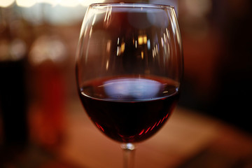 dinner with wine table decoration