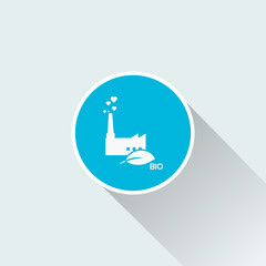 Fototapeta premium flat factory icon