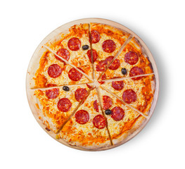 Pizza. (Pizza pepperoni). This picture is perfect for you to design your restaurant menus. Visit my page. You will be able to find an image for every pizza sold in your cafe or restaurant. 