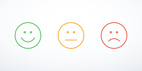 Set of emoticon icons