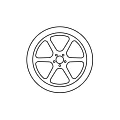 Vector car wheel icon