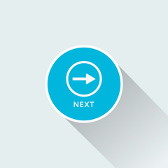 Flat next icon for web mobile and business