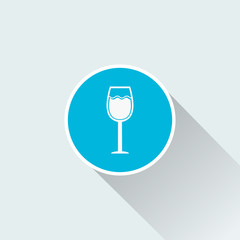 falt wine glass icon