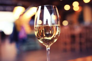glass alcohol background blur concept