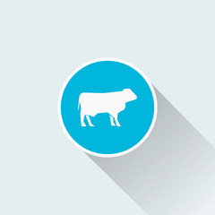 flat cow icon