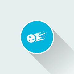 flat meteor icon