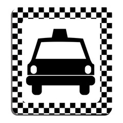 border taxi front car icon, vector illustration design
