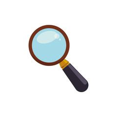 Magnifying glass lupe icon vector illustration graphic design