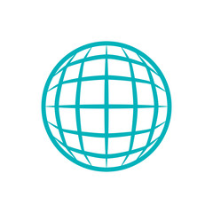 Global sphere symbol icon vector illustration graphic design