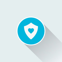 flat heart icon