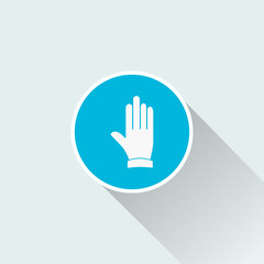 flat hand icon