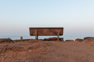 bench over sea