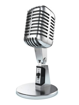 Retro studio microphone