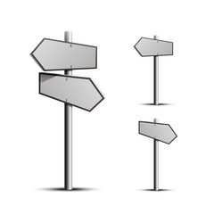 Column direction 3d, object on a white background, Vector illustration
