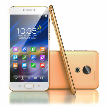 Golden modern smartphones