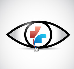 healthy eyes concept illustration design isolated