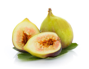 fig on white background