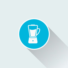 Flat blender icon on white background