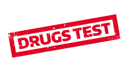 Drugs Test rubber stamp. Grunge design with dust scratches. Effects can be easily removed for a clean, crisp look. Color is easily changed.