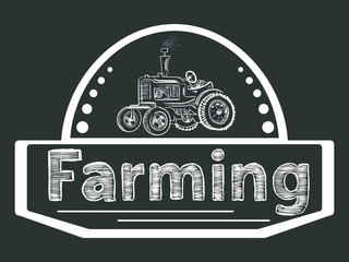 Farming and tractor