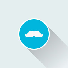flat mustache icon