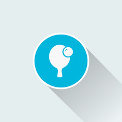 flat Ping pong icon