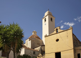 Fototapeta premium Cathedral of St. Giacomo in Orosei. Province of Nuoro. Sardinia island. Italy