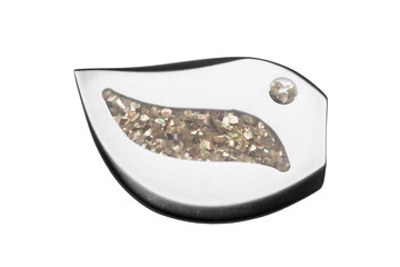 Elegant brooch isolated