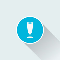 flat wine glass icon