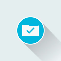 folder icon with long shadow