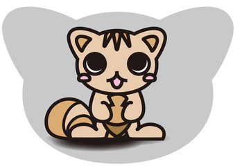 The stuffed toy of the squirrel