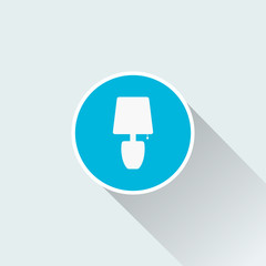 flat table lamp icon