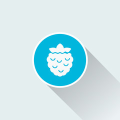 blackberry icon with long shadow