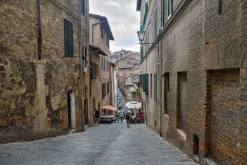 Streets of the city Siena, Italy, Toscana