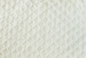 White quilted fur background