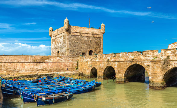 Sqala du Port, a defensive tower in Essaouira, Morocco