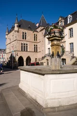 Fototapeten het stadhuis van Echternach is  gebouwd in de 15de eeuw.. © twanwiermans
