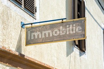 Fototapeta premium Schild 116 - Immobilie