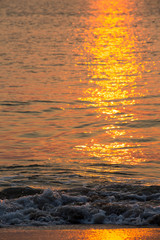 Sunrise above the sea, thailand beach