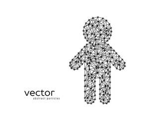 Abstract vector illustration of child.