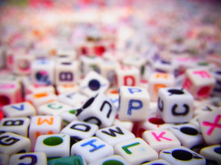 Colorful alphabetical beads