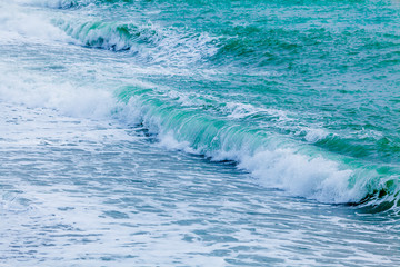 Naklejka premium sea wave. ocean waves. surfing wave