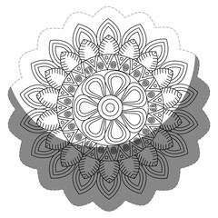 floral mandala icon